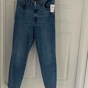 Good American High-waisted straight leg jeans